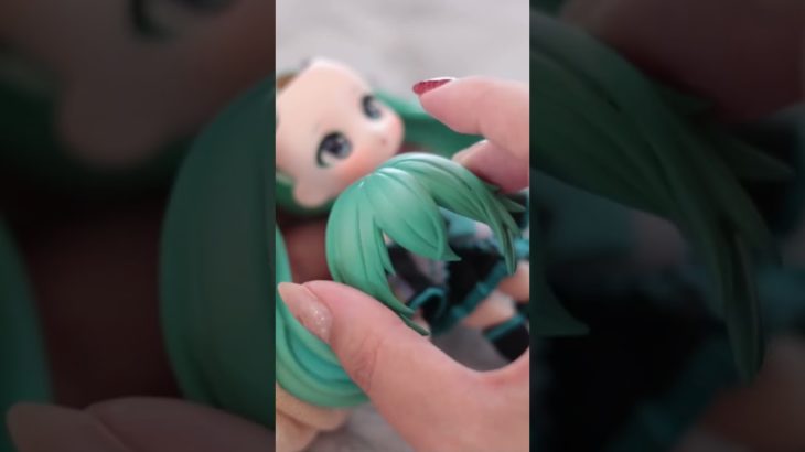 ねんどろいどどーるをカスタムメイクしたよ♡歌うちびミクちゃん#doll #初音ミク