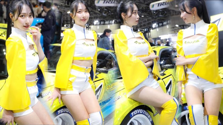 【美白美脚のパーフェクトビューティ】東京オートサロン2024 RE雨宮&マツモトキヨシ ブース 一ノ瀬のこさん【TAS2024美女厳選！】
