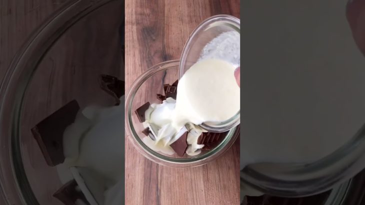 【材料3つで簡単！生チョコケーキ🍫】 #簡単レシピ #ヘルシー #ダイエットレシピ #スイーツ