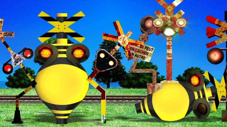 踏切 アニメ | 生まれ変わってリバウンドに悩むダイエットできないクラクラふみきり | 4K | A railroad crossing to be a slim body