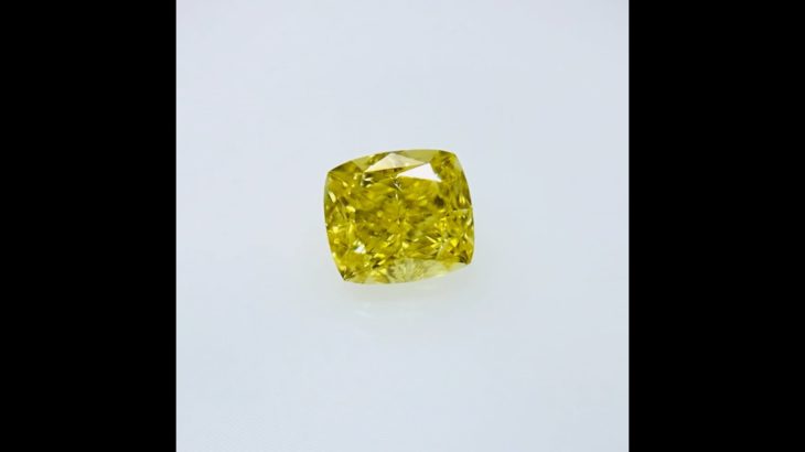 FANCY VIVID YELLOW 0.50ct CU/RT2434/GIA
