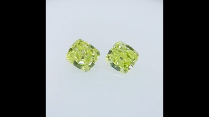 FANCY YELLOW GREEN セット石！0.216ct/0.216ct X/RT2520/CGL