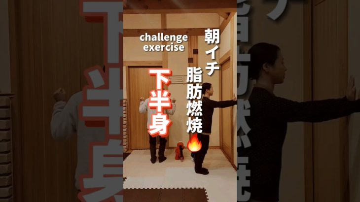 【下半身】朝イチ脂肪燃焼🔥#ダイエット #脚やせ #fitness #shorts