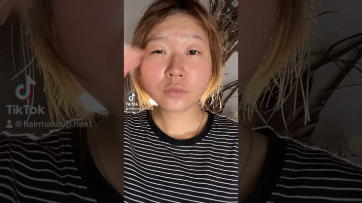 うさぎメイクした🐰　　　　#変身メイク#詐欺メイク#別人メイク #ピンクメイク#垢抜け#makeuptransformation #makeuptransition #美容