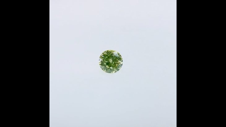 FANCY LIGHT YELLOW GREEN 0.072ct RD/RT2535/CGL