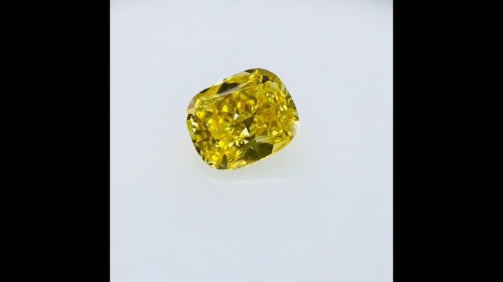 FANCY VIVID YELLOW 0.60ct CU/RT2615/GIA