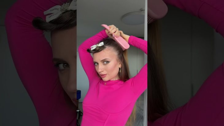 Heart Half Up Half Down Hairstyle #hairtutorial #beauty #easyhairstyle #hair #longhair #shorthair