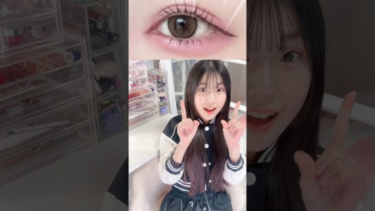 涙袋ピンクメイクやっちゃった！#Shorts