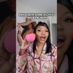 TESTING THE BIGGEST BEAUTY BLENDER 😭