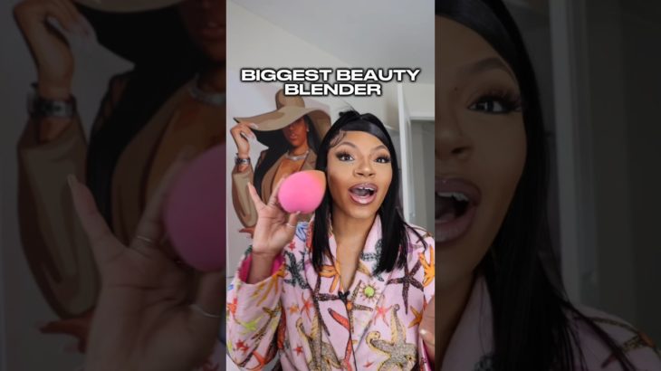 TESTING THE BIGGEST BEAUTY BLENDER 😭