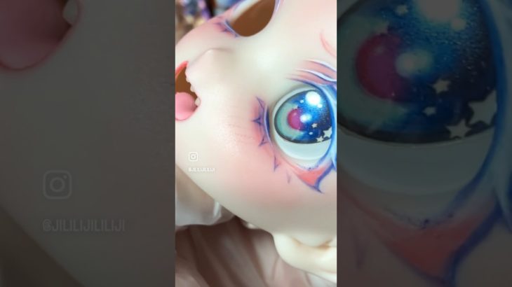 ↑メイクする。#bjdmakeup #bjd #bjddoll #doll #dollfiedream #dollmakeup #ドール #ddh #makeup #makeuplover