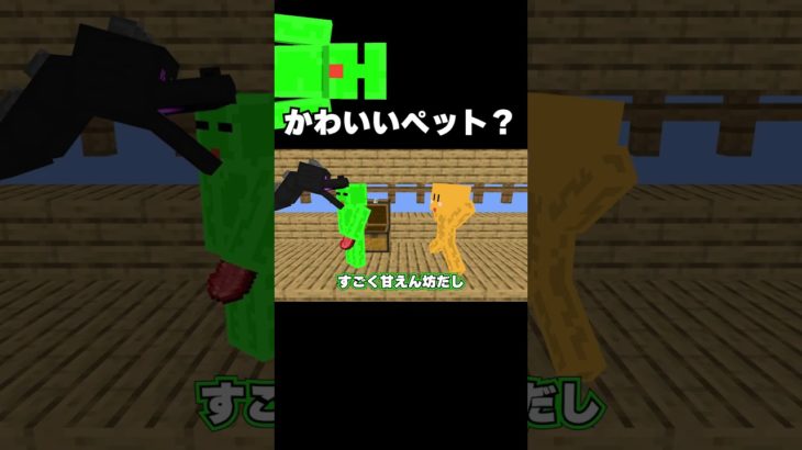 かわいいペットを飼った結果… #shorts #マインクラフト #マイクラ