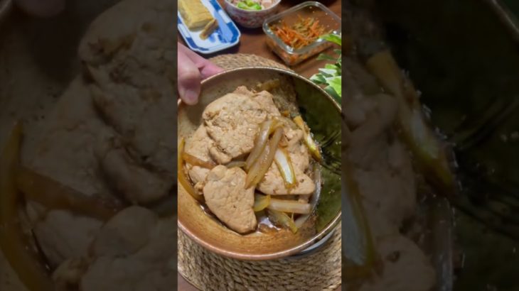 たんぱく質が摂れる【夫婦ダイエット弁当】【豚ヒレ肉の生姜焼き】 #お弁当 #お弁当おかず #簡単レシピ #ダイエット