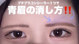 【自己流な毎日メイク？】剃りまくってる青眉を消す方法／ほのぼの編集【のえのん】