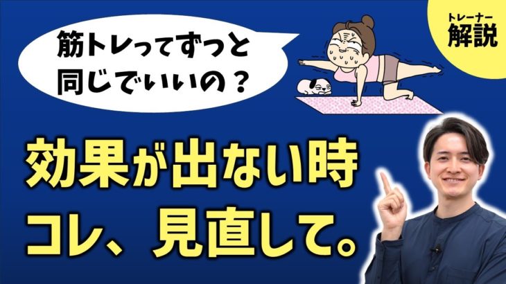 筋トレ初心者さんへ、ダイエット効果が得られないと感じた時にはこの動画を見るんだ。