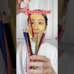 色鉛筆くじ引きメイクしたらとんでもない仕上がりになった