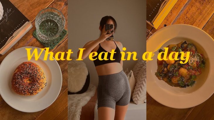 ダイエット中1日の食事＆ワークアウト☕🏋️‍♀️(自家製ベーグル, ケールのサラダ, ニョッキレシピ, 宅トレ and Newトレーニング)｜VLOG