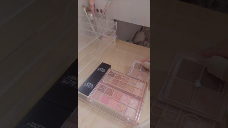コスメ収納パート1 #かちゃかちゃ音 #生活音 #コスメ #メイク #コスメ収納 #収納動画