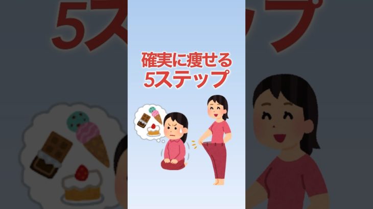 確実に痩せる！5ステップ！ #shorts #ダイエット #痩せる