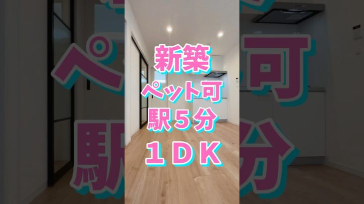 新築✨ペット可１ＤＫ🐶 家賃58,000円(共益費4,000円)福岡市西区姪の浜