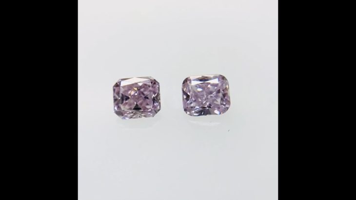 FANCY LIGHT PURPLE PINK 0.128ct/0.131ct CU/RT2745/AGT