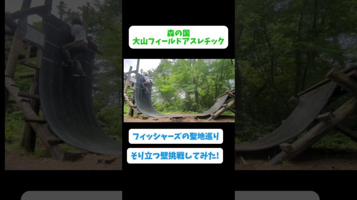 とある一般男性、フィッシャーズも踏破済みのそり立つ壁をする…#森の国    #フィッシャーズ #アスレチック #そり立つ壁