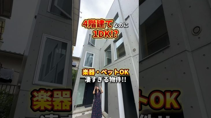 4階建なのに1DK!?楽器・ペットOKの凄すぎる物件!! #shorts #ないけんぼーいず #内見 #不動産 #お部屋探し