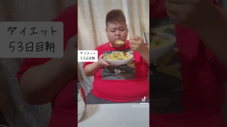 ダイエット53日目！朝はやっぱり米ちゃーはん美味しかったー#ダイエット #運営さん大好き #バズり飯 #バズりたい #youtube #YouTuber#シングルファザー #減量 #チャーハン