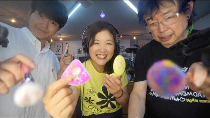 【ASMR】3人コラボで対決🏆君は誰のメイクアップ推し？Make up 、mouth sounds Chanpion ship whose sounds is better💗Collaboration