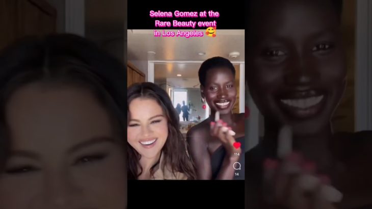 Selena Gomez at The Rare Beauty Event in LA🥰✨#selenagome #shorts #rarebeauty #beautiful #fyp