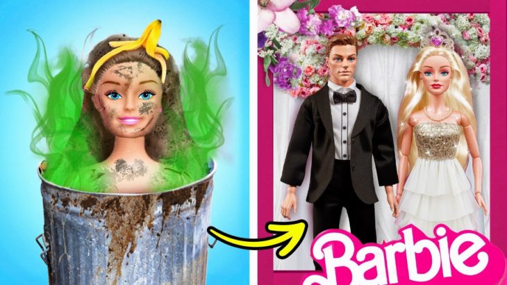 バービー & ケン ウェディングエクストリームメイクオーバー 👸💕 123GO! による人形のための新しいビューティーハック