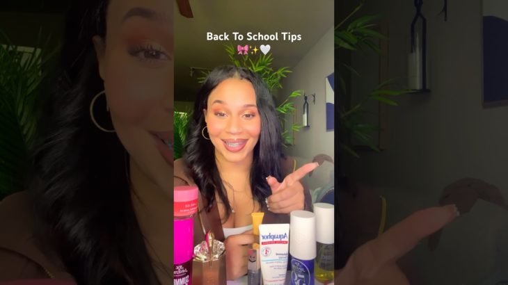 Back To School Tips🎀✏️#skincare #school #aesthetic #preppy #tips #beauty #cosmetics #preppygrwm #fy