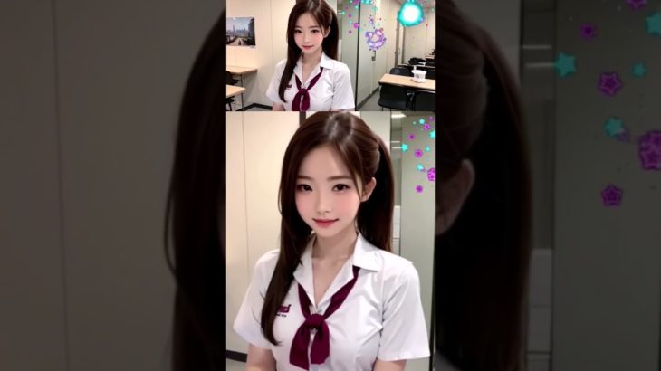 【リミックス】アジアンビューティなJK　Asian beautiful high school girls＃AI美女 ＃かわいい ＃美人 #aigirl