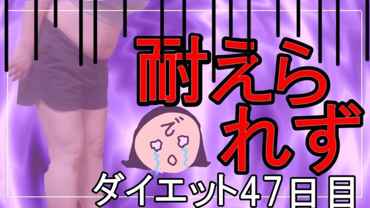 【ダイエット Vlog】食べてしまった・・・アラフォーおデブ女のリアルダイエット記録47日目