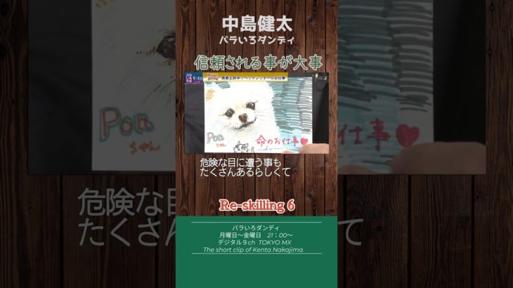 信頼される事が大事　#バラダン #中島健太 #ふかわりょう #ペット #転職