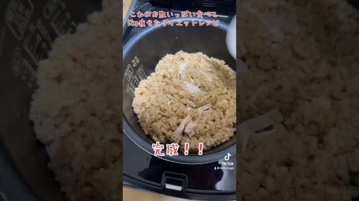 いっぱい食べても5kg痩せた簡単ダイエットレシピ 鶏胸肉の炊き込みご飯