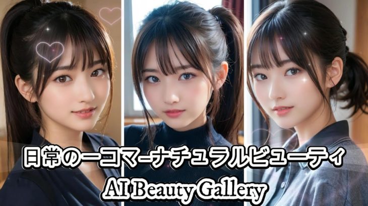【AI ART】縦型、日常の一コマ―ナチュラルビューティ　A Day in the Life – Natural Beauty #ナチュラルビューティ #日常の一コマ #AI美女