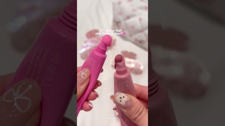 pink rhode lip tints 🎀🤍 #rhode#liptint#makeup#beauty#cosmetics#haileybieber#lipgloss