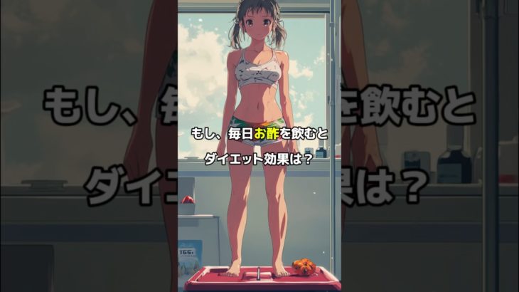 もし、毎日お酢を飲むとどんなダイエット効果がある？#shorts #お酢#ダイエット#健康