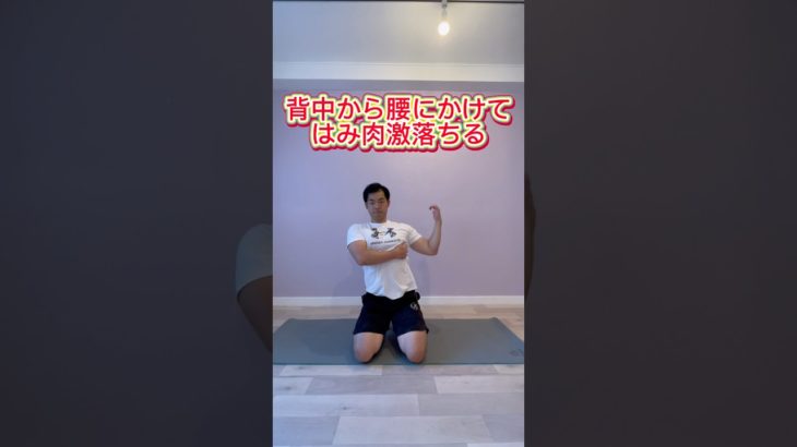 【死ぬほど背中痩せ出来る】気になる脇肉をごっそり落とす運動ご紹介！#shorts #背中トレ #脇の下のお肉 #姿勢改善  #ダイエット