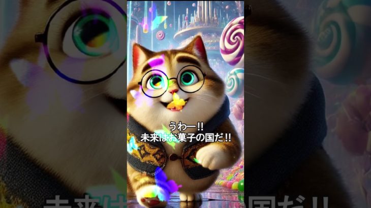 ミャーのタイムトラベル #shorts #cat #ねこ #ペット #ai猫 #aiネコ #aiねこ #aiimages #funny #cartoon #ディズニー #aiねこもどき