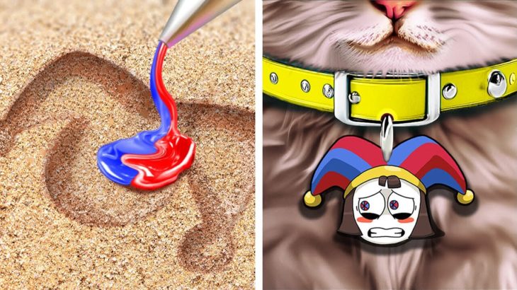 うちのネコはデジタルサーカスが大好き 😻🎪 ペットの手作りアイディアとペットのガジェットのベスト集