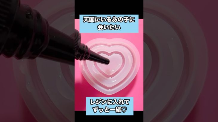 【ペットロス】レジンでずっと一緒♡【大好き】#ペットロス #ダブルシェイカー #ペットキーホルダー