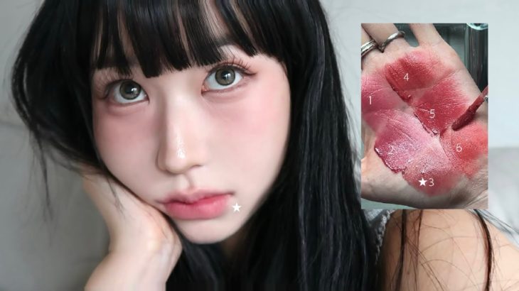 何年ぶりかの重め前髪でメイク 女の子って最高に楽しい🤦🏻‍♀️🩷