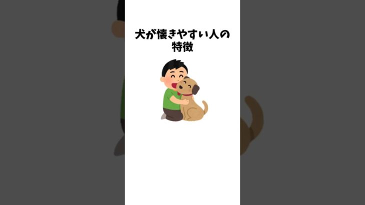 犬に懐かれる人の特徴　　#犬 #ペット #雑学