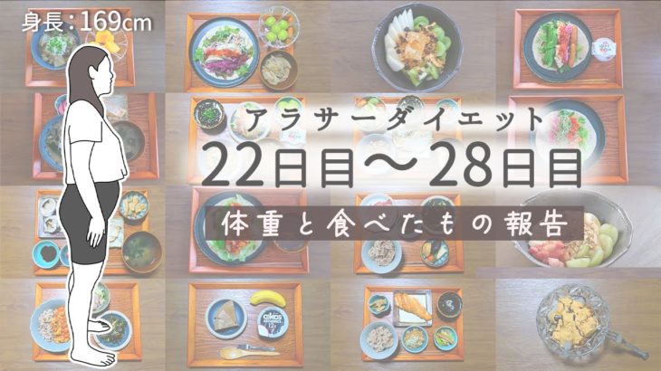 ダイエット報告｜22日目～28日目の体重の変化と食べたもの