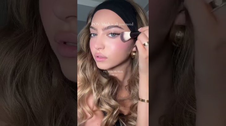 Blush is all you need 🎀 Wearing @YSL Beauty Make Me Blush in shade 44 #makeup #blush #makeup #beauty