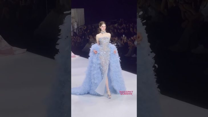 Breathtaking Beauty in a Sparkling Ocean-Blue Dress!😍✨