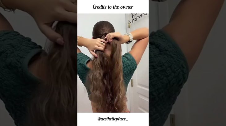 Hairstyle for frizzy hair ✨💗#shorts #girls #beauty #aesthetic #tomboy #korean #fypシ#tips #hairstyle