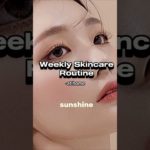 Weekly Skincare routine at home 🌷✨ | #aesthetic #skincare #beauty #shorts #fyp